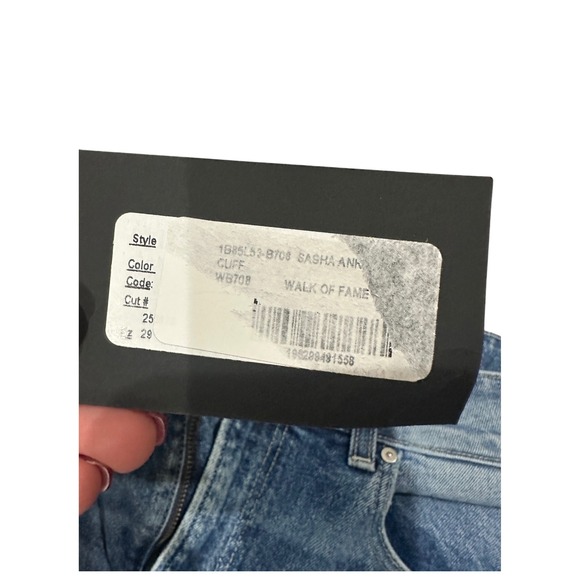 New PAIGE Sasha Ankle High Rise Wide Leg Jeans Vintage Wash Walk of Fame 29 - Picture 10 of 11